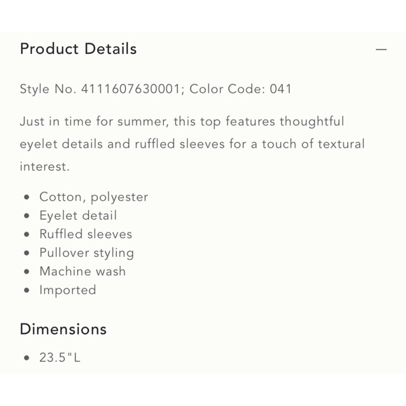 Anthropologie Maeve Ruffled Eyelet Top NWT Size XL - Picture 12 of 12